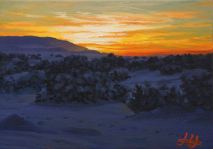 oil painting of New Mexico, by John Hulsey